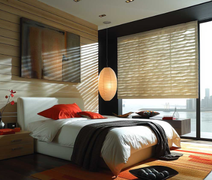 Bedroom wall blinds