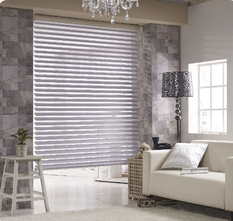 Shangri La window blinds for bedroom